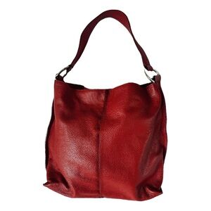 Furla Red Leather Hobo Bag